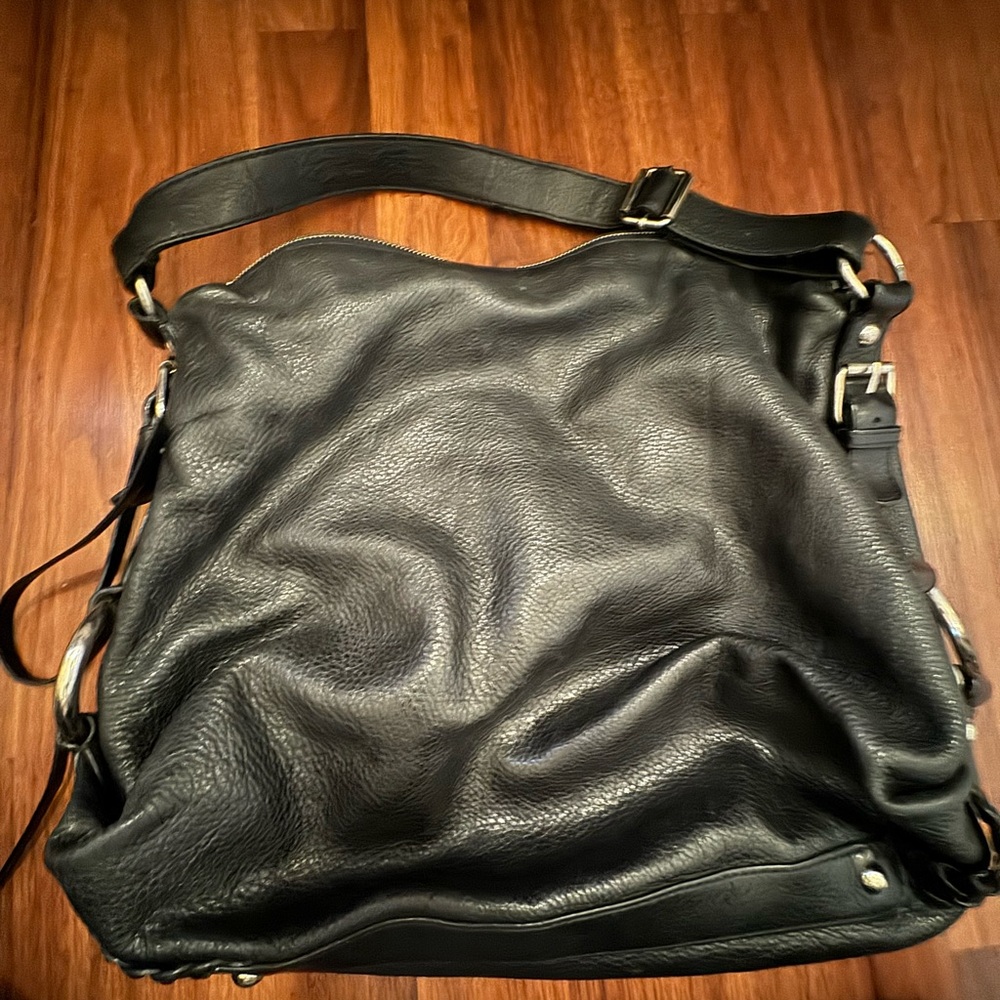 Banana Republic black leather purse